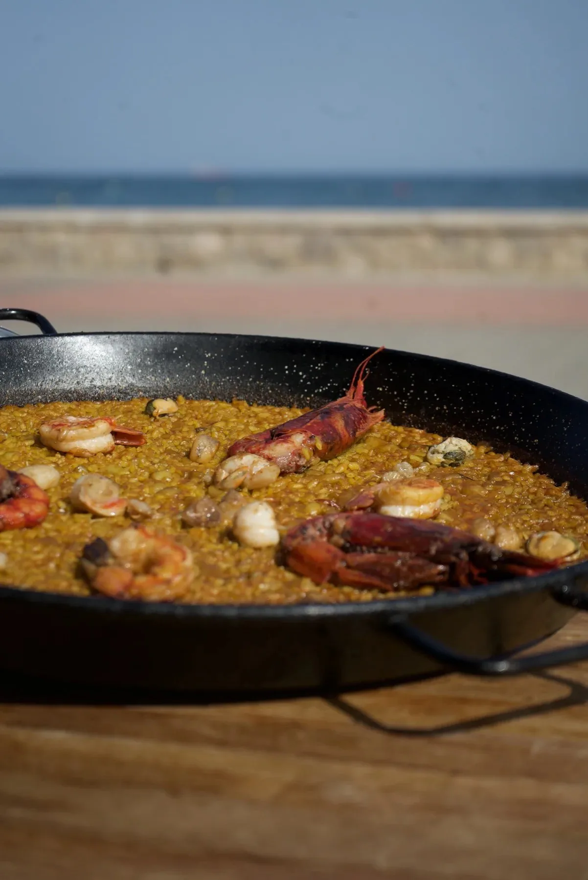 Paella de marisco de La Marimandona Beach